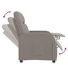 vidaXL Sill&oacute;n reclinable de tela gris taupe
