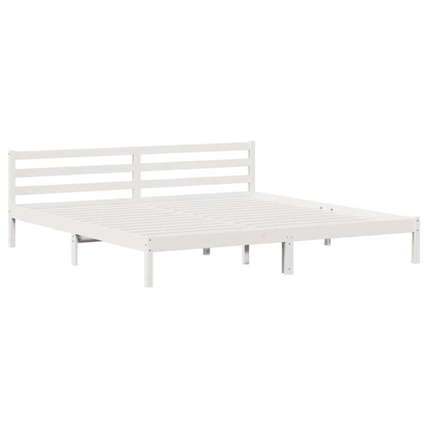vidaXL Estructura de cama con cabecera 208.6 x 157.6 x 69.4 cm