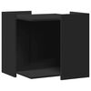 vidaXL Mueble arenero para gatos madera ingenier&iacute;a negro 53x53x51 cm