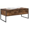 vidaXL Mesa de Caf&eacute; Roble Humo 100 x 46 x 40 cm Madera contrachapada