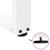 vidaXL Patas para mesa de centro en forma de V (2 unidades), color blanco, 50 x (42-43,3) cm, acero