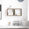 vidaXL Estanterías de pared 2 pcs Roble artesanal 26 x 15 x 26 cm