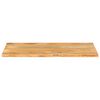 vidaXL Tablero de mesa borde natural madera maciza mango 140x60x2,5 cm