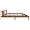 vidaXL Estructura cama sin colchón madera maciza marrón miel 200x200cm