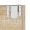 vidaXL Zapatero de pared madera contrachapada roble Sonoma 80x18x60 cm
