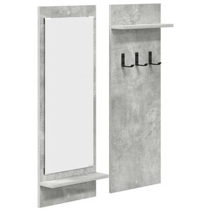 vidaXL Perchero de pared Montada en la pared Gris Concreto