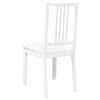 vidaXL Sillas de comedor 2 unidades madera maciza de caucho blanco