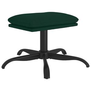 vidaXL Reposapi&eacute;s de terciopelo verde oscuro 60x60x36 cm