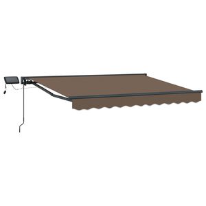 vidaXL Armaz&oacute;n de toldo manual con LEDs Topo 2,5 x 2 m