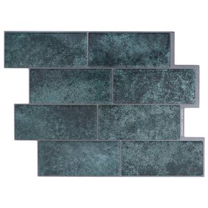 vidaXL Azulejo de metro 10 uds. Verde Azul 29 x 21 cm