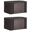 vidaXL Caja de almacenamiento con ventana lateral transparente 2 uds.