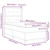 vidaXL Cama tipo Box Spring con colch&oacute;n Rosa 100 x 200 cm Terciopelo