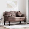 vidaXL Banco Chesterfield Marr&oacute;n 120.5 x 65 x 75 cm Cuero sint&eacute;tico