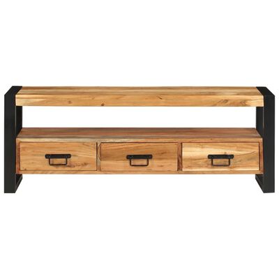 vidaXL Mueble de TV madera maciza de acacia 120x30x45 cm