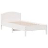 vidaXL Estructura de cama sin colch&oacute;n madera de pino blanca 90x200 cm