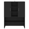 vidaXL Mueble de lavadora negro