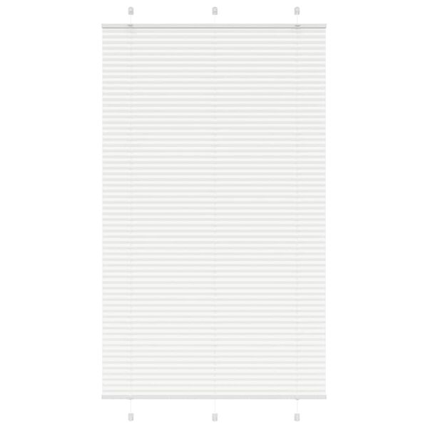 vidaXL Estor Plisado blanco 120x200 cm Tela Ancho 119,4 cm Poli&eacute;ster