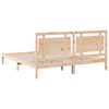 vidaXL Cama extralarga sin colch&oacute;n madera maciza 200x210 cm