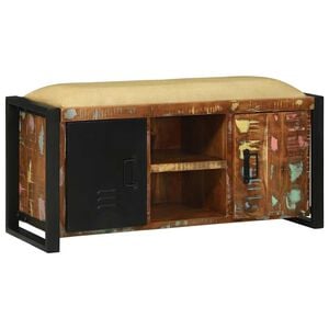 vidaXL Gabinete de banco Multicolor 100 x 35 x 50 cm