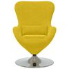vidaXL Sill&oacute;n huevo Amarillo Terciopelo