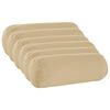 vidaXL Funda de almohada 6 pcs HEERLEN Beige &Oslash; 15 x 40 cm Poli&eacute;ster