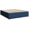 vidaXL Cama sin colch&oacute;n tela azul 200x200 cm