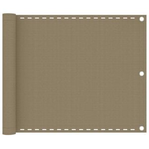 vidaXL Toldo para balc&oacute;n HDPE gris taupe 75x300 cm