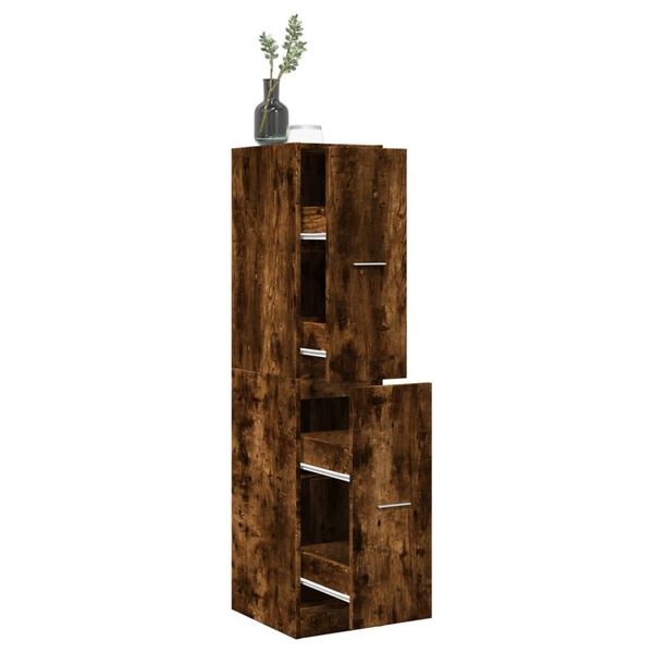 vidaXL Armario botiquín madera ingeniería roble Sonoma 30x41x144,5 cm