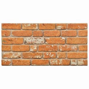 vidaXL Paneles de pared 10 uds. 100 x 50 cm Ladrillo Espuma EPS