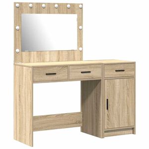 vidaXL Mesa de tocador con caj&oacute;n 2 pcs Marr&oacute;n 40 x 41 x 75 cm