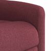 vidaXL Sill&oacute;n reclinable de masaje elevable tela rojo tinto