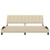 vidaXL Estructura de cama sin colch&oacute;n Hanko tela color crema 200x200 cm