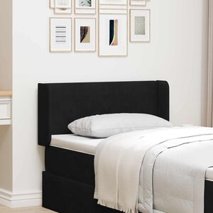 vidaXL Oreja de cabecero Negro 40,5 x 40,5 x 4 cm Terciopelo