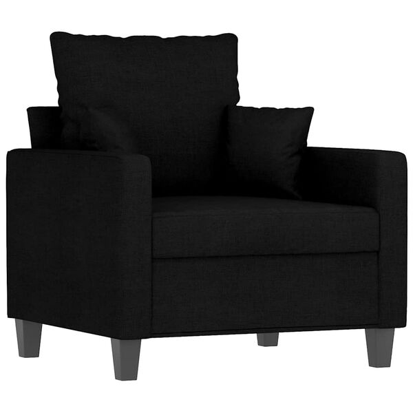 vidaXL Sill&oacute;n de tela negro 60 cm