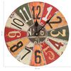 325173 vidaXL Wall Clock Multicolour 30 cm MDF