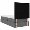 vidaXL Cama con almacenamiento y colch&oacute;n Gris oscuro 100 x 200 cm
