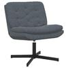 vidaXL Sill&oacute;n Relax giratorio Gris oscuro 63 x 75 x 76 cm Terciopelo