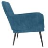 vidaXL Sill&oacute;n de terciopelo azul 62x79x79 cm