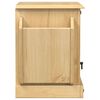 vidaXL Mesita de noche Corona madera maciza de pino 45x35x47,5 cm