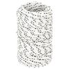 vidaXL Cuerda para barco trenzada poli&eacute;ster blanco 2 mm x 25 m