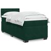 vidaXL Cama box spring con colch&oacute;n terciopelo verde oscuro 90x190 cm