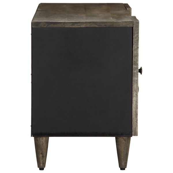 vidaXL Mueble de TV madera maciza de mango gris claro 105x33,5x46 cm