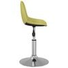 vidaXL Sillas de comedor giratorias 4 unidades tela verde