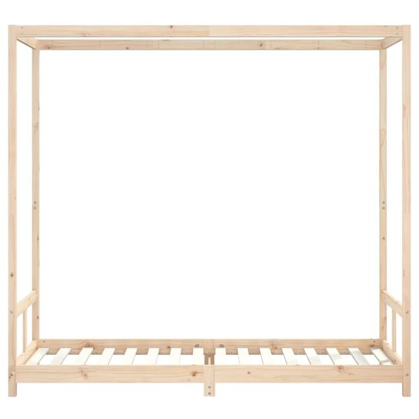 vidaXL Estructura de cama para niños madera maciza de pino 80x200 cm