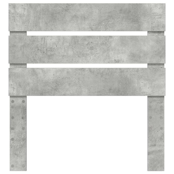 vidaXL Cabecero Gris Concreto 75 cm Madera de ingenier&iacute;a