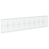 vidaXL Cesta de gaviones con cubierta hierro galvanizado 900x50x200 cm