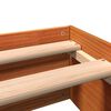 vidaXL Estructura de cama sin colch&oacute;n madera maciza marr&oacute;n 75x190 cm