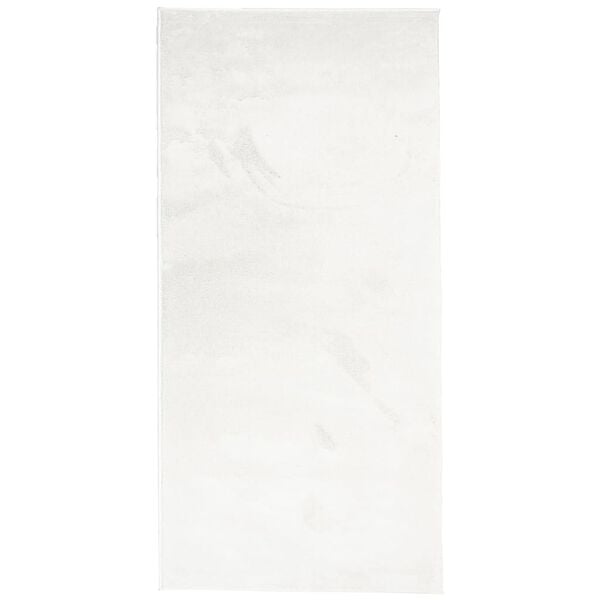 vidaXL Alfombra de pelo corto OVIEDO crema 100x200 cm