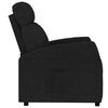 vidaXL Sill&oacute;n reclinable de tela negro