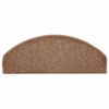 vidaXL Felpudos para escaleras 15 unidades 65x24x4 cm Marr&oacute;n Semicircular Grande